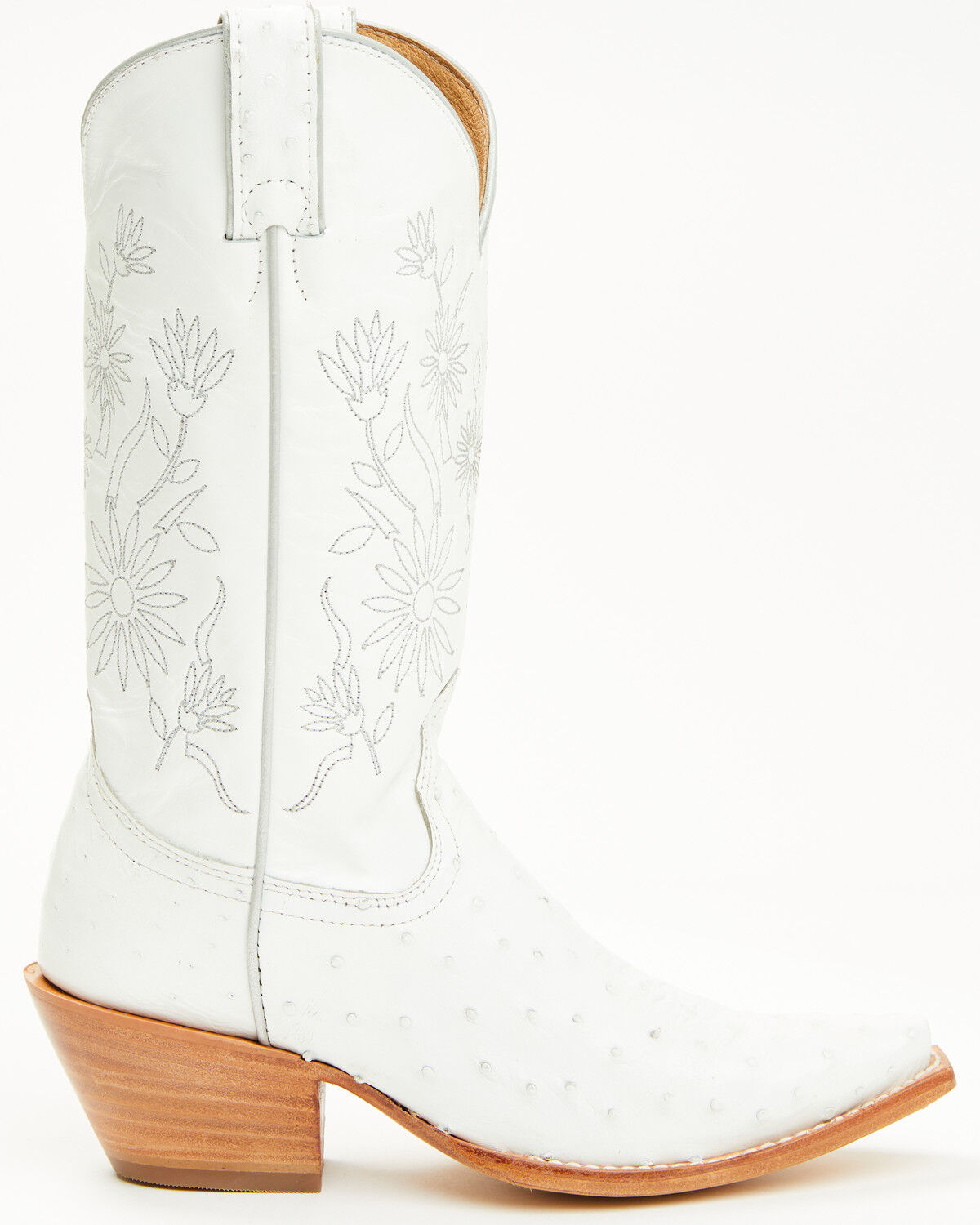 Image #2 - Shyanne Women's Daisie Exotic Full Quill Ostrich Western Boots - Snip Toe, White, hi-res