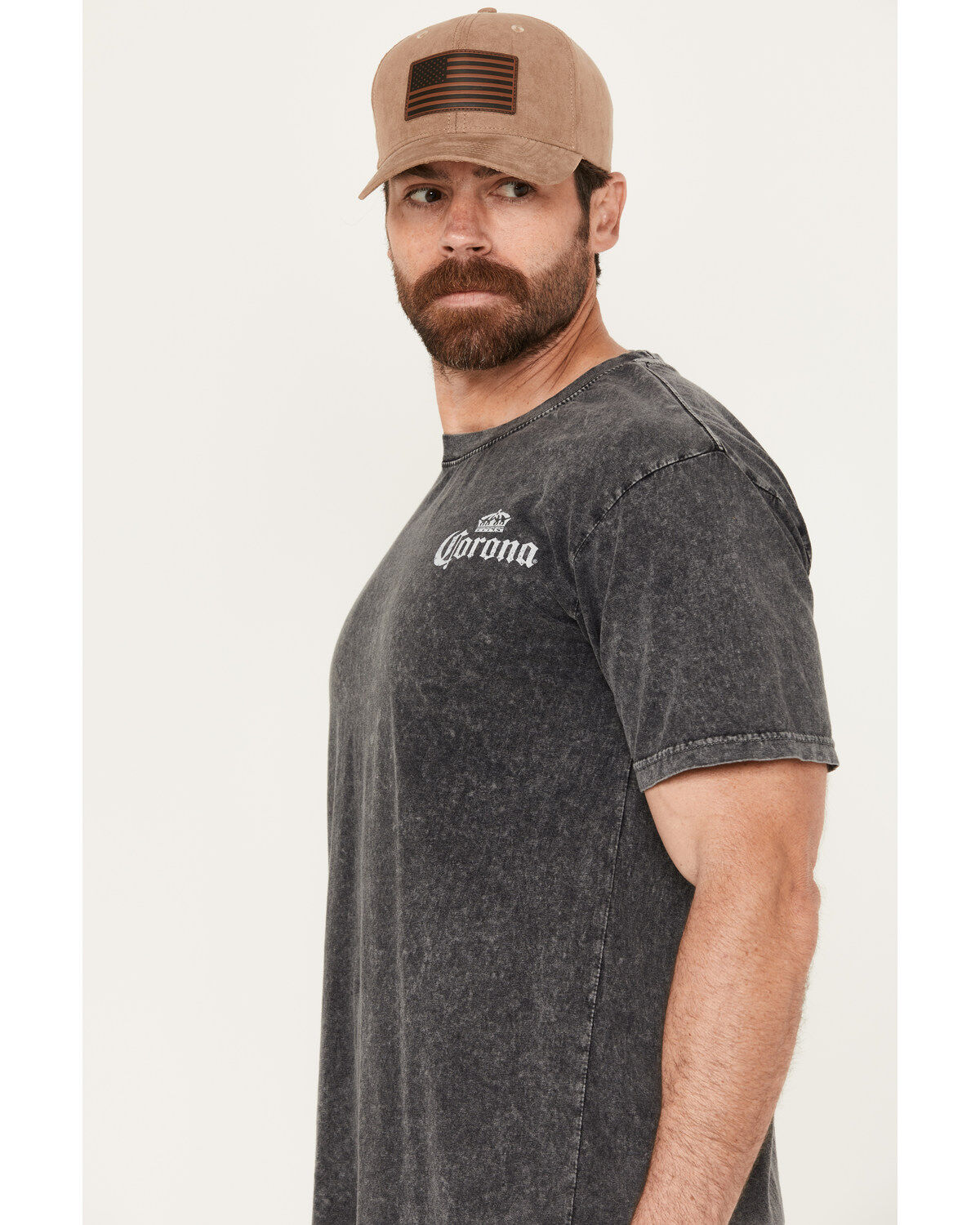 Image #2 - Changes Men's Corona Skull Logo Short Sleeve Graphic T-Shirt, Black, hi-res