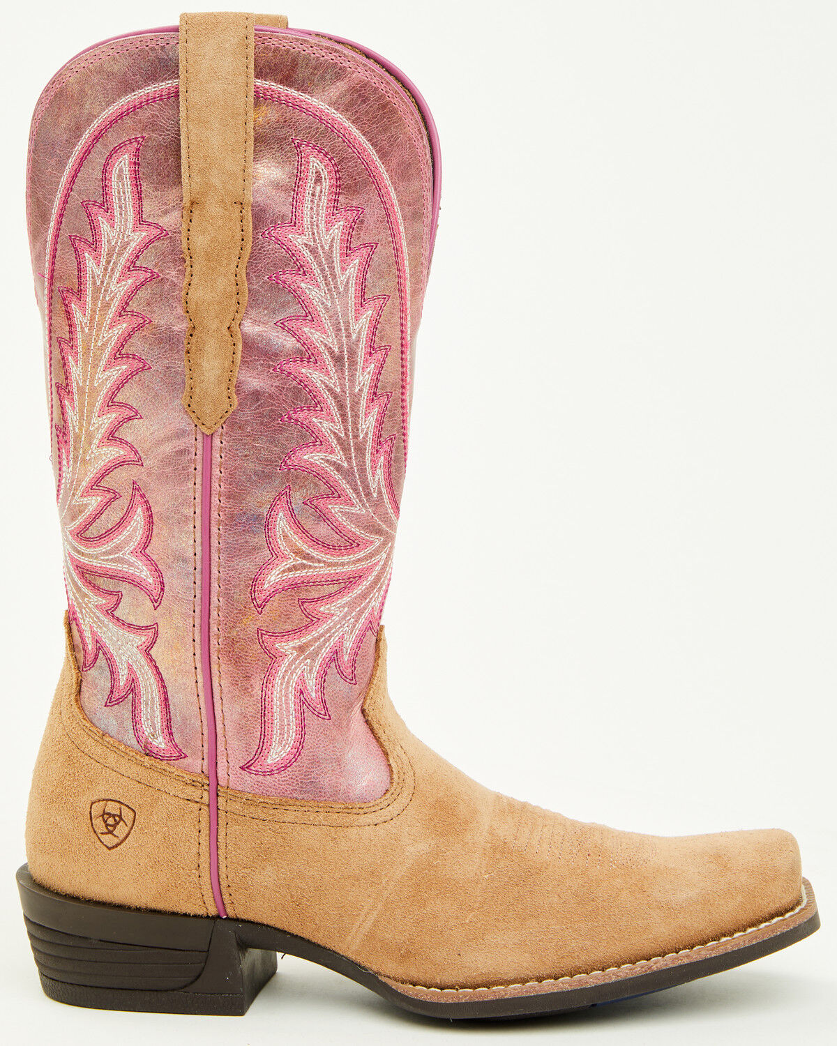 Image #2 - Ariat Women's Rock Creek Western Boots - Square Toe, Pink, hi-res