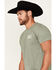 Image #2 - Kick Brass Men's For God and Country Short Sleeve Graphic T-Shirt, Heather Grey, hi-res