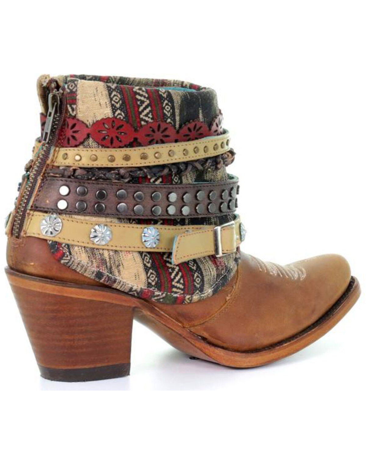 honey leather faux shearling women's ella booties