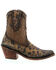 Caborca Silver by Liberty Black Women's Leopard Print Studded Short Western Boots - Pointed Toe, Brown, hi-res