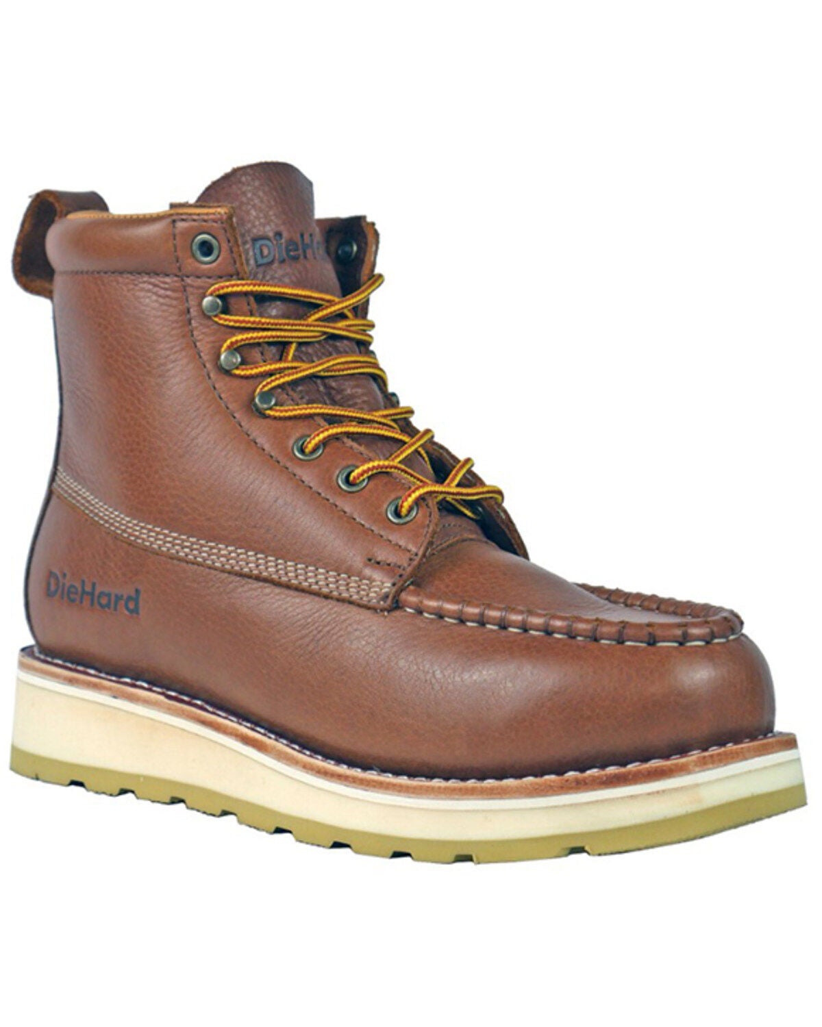 Die Hard Men's Malibu 6" Lace-Up Wedge Work Boots - Composite Toe, Rust Copper, hi-res