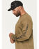 Image #2 - Troll Co Men's FR DHCM Anvil Long Sleeve Graphic Work T-Shirt - Big, Olive, hi-res