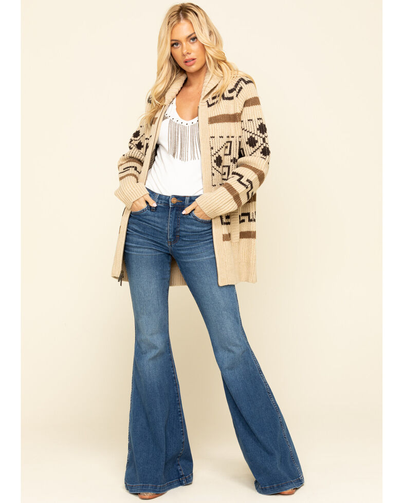 Pendleton Women S Tan Long Westerley Cardigan Boot Barn