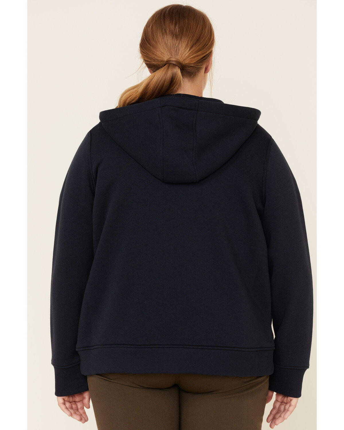 Image #5 - Carhartt Women's Navy Clarksburg Full-Zip Hoodie - Plus, , hi-res
