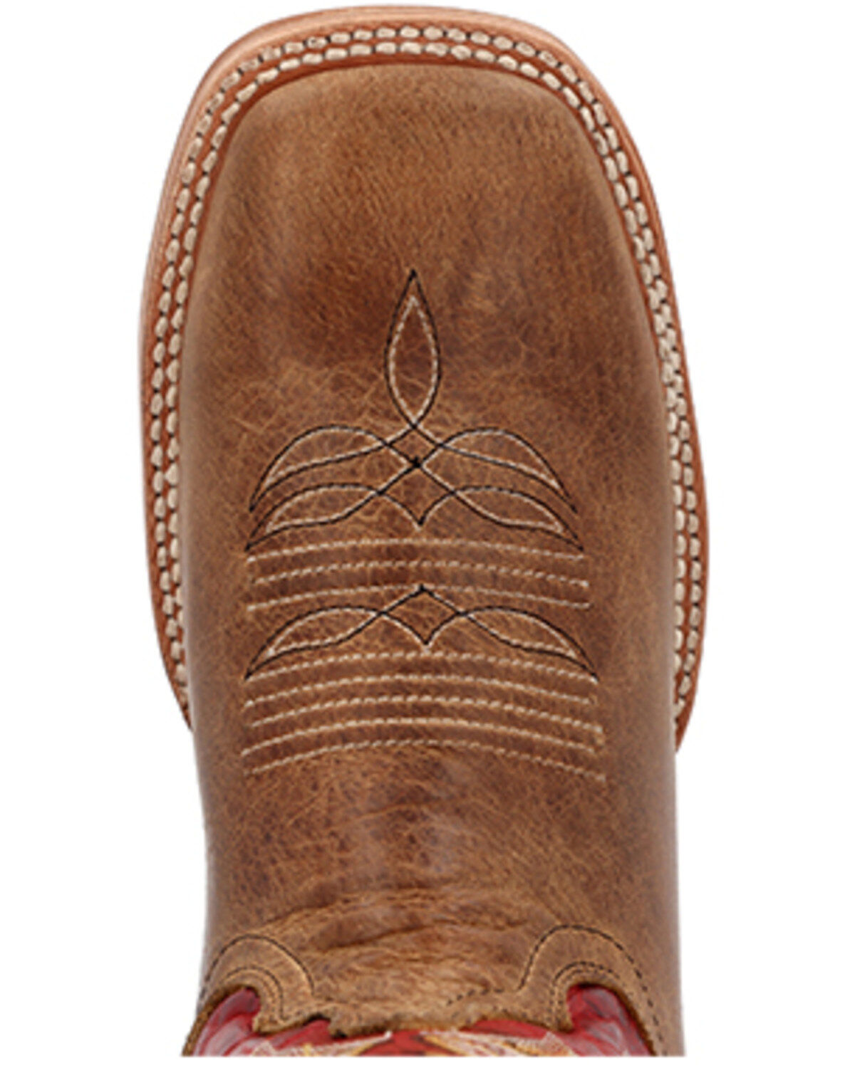 Image #6 - Durango Men's PRCA Collection Bison Western Boots - Broad Square Toe, Tan, hi-res