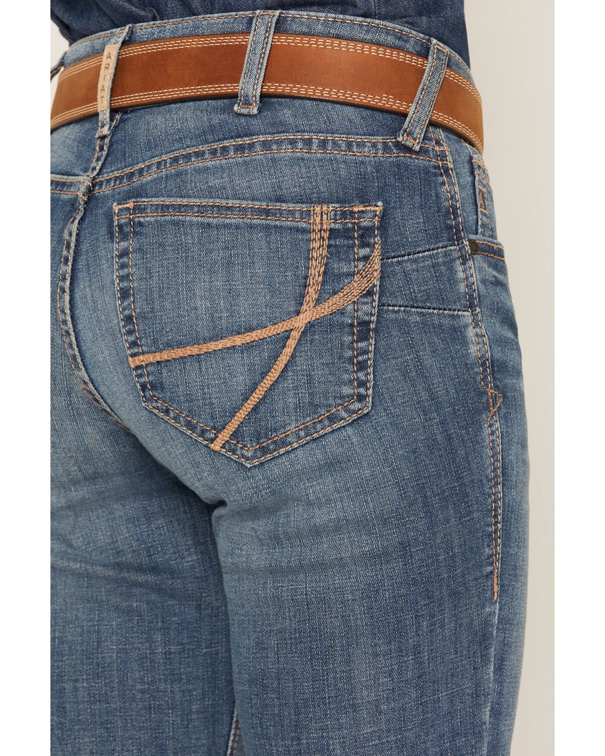 Image #4 - Ariat Women's R.E.A.L. Maggie Medium Wash Perfect Rise Bootcut Stretch Denim Jeans, Medium Wash, hi-res