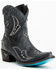 Image #1 - Lane Women's Cossette Western Booties - Snip Toe, Black, hi-res