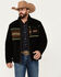 Image #1 - Pendleton Men's Camp Stripe Lone Fir Berber Jacket, Black, hi-res