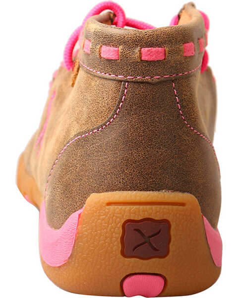 Image #6 - Twisted X Youth Girls' Brown Breast Cancer Moccasin Boots - Moc Toe , , hi-res