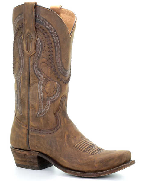 Corral Men's Jeb Western Boots - Square Toe, Gold, hi-res