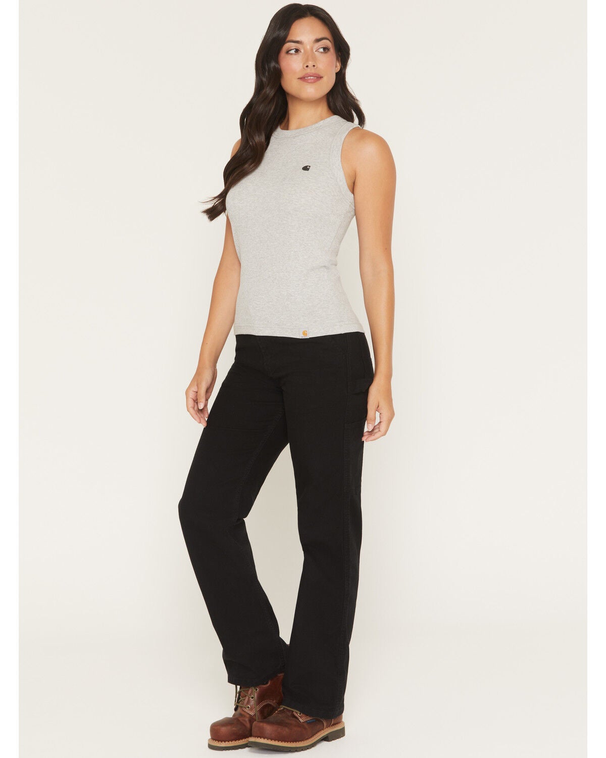 Carhartt Women's Carpenter Canvas Pants, Black, hi-res