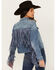 Image #5 - Idyllwind Women's Magnolia Embossed Trucker Jacket, , hi-res