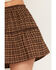 Image #4 - Wishlist Women's Plaid Print Mini Skirt, Brown, hi-res