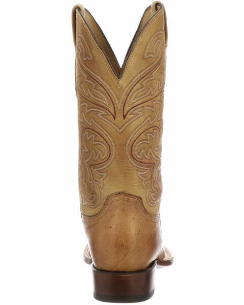 Image #4 - Lucchese Men's Handmade Lance Smooth Ostrich Boots - Square Toe , , hi-res