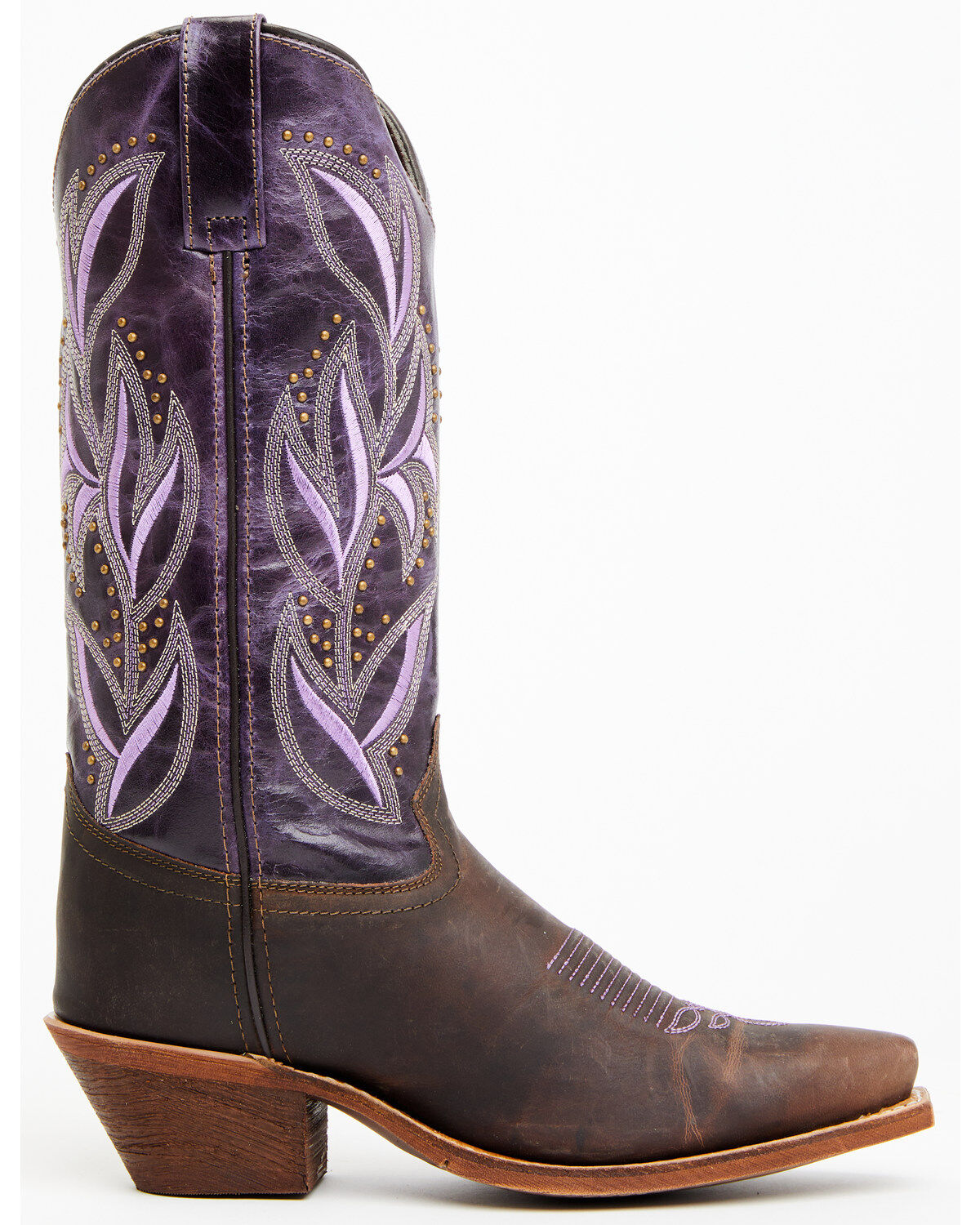 Image #2 - Laredo Women's Larissa Performance Western Boots - Snip Toe, Purple, hi-res