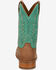 Image #5 - Justin Women's.Outlaw Ryley Performance Western Boots - Broad Square Toe, Tan/turquoise, hi-res