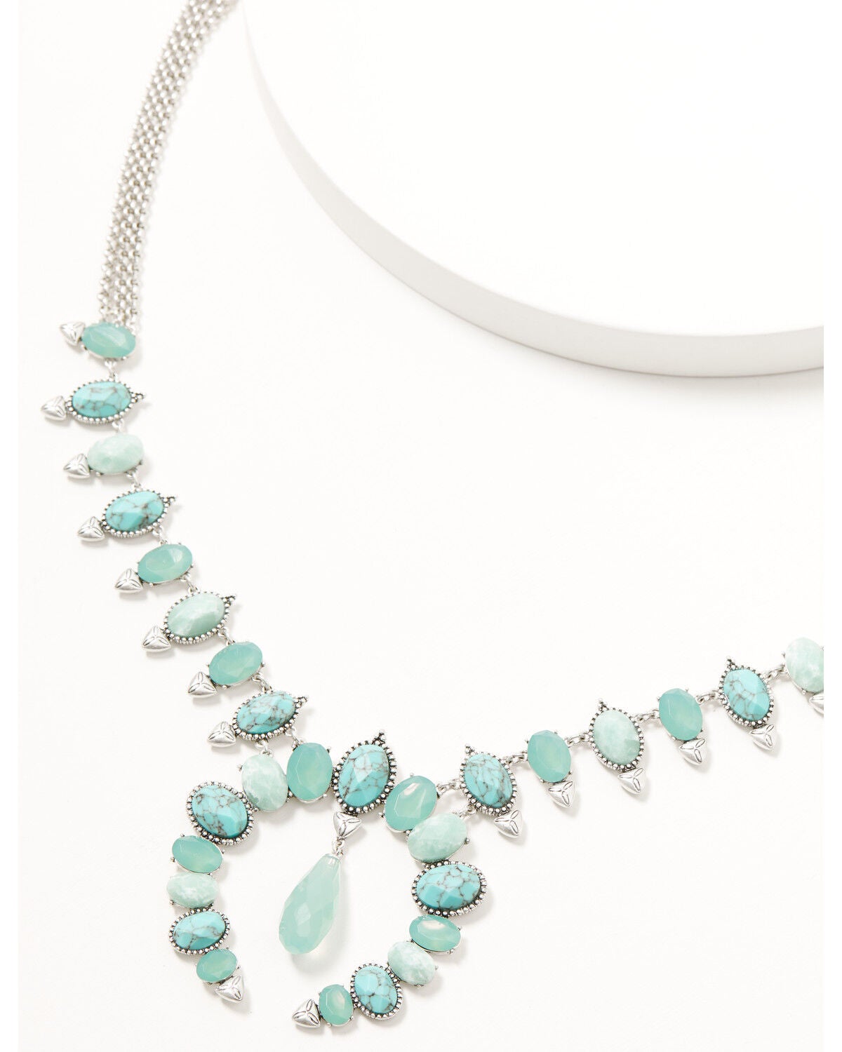 Image #2 - Lainey Wilson Women's Blue Moonshine Squash Blossom Statement Necklace, Silver, hi-res