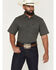 Image #1 - Cody James Men's Shiloh Micro Floral Print Short Sleeve Button-Down Stretch Western Shirt, Black, hi-res