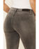 Image #4 - Rock & Roll Denim Women's Gray Wash Mid Rise Bootcut Jeans, Grey, hi-res