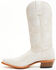 Image #3 - Shyanne Women's Lasy Floral Embroidered Western Boots - Snip Toe , Ivory, hi-res