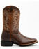 RANK 45® Men's Xero Gravity Unit Outsole Western Performance Boots - Broad Square Toe, Brown, hi-res
