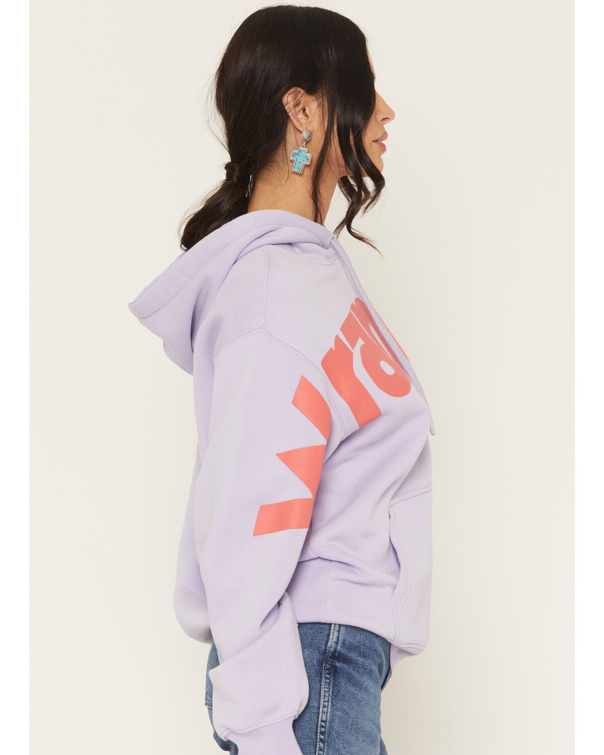Image #2 - Wrangler Retro Women's Logo Hoodie, Purple, hi-res