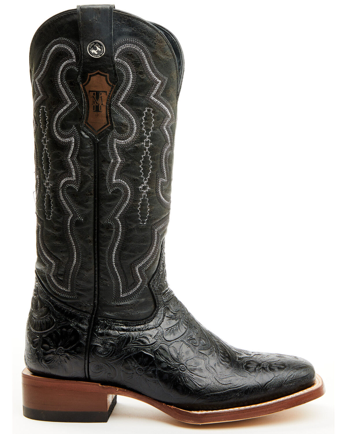 Product Name:  Tanner Mark Women's Mendocino Tooled Western Boots - Broad Square Toe