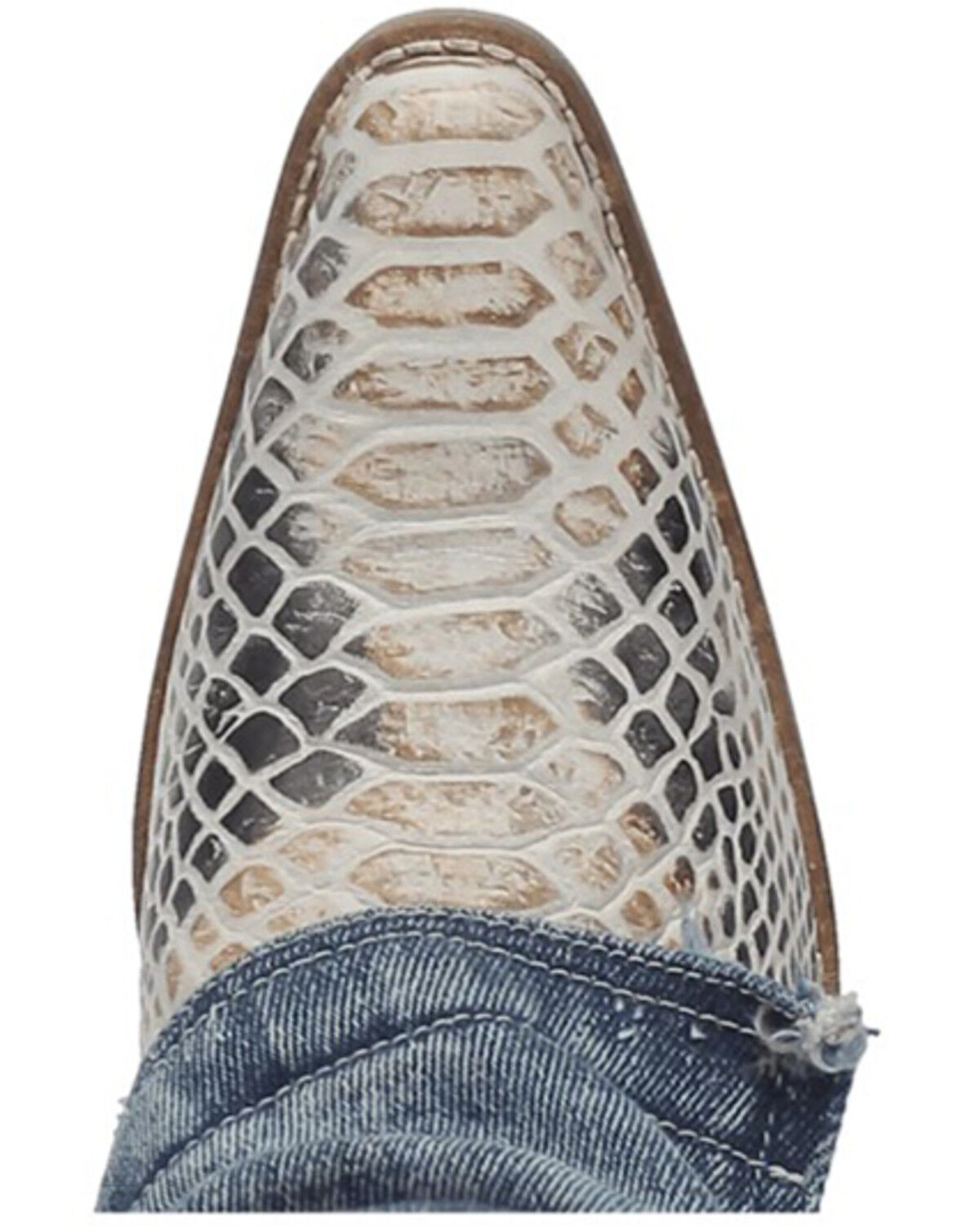 Image #6 - Dingo Women's Shabby Leather Western Boots - Snip Toe, Blue, hi-res