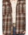 Image #3 - Cripple Creek Men's Plaid Print Sherpa Lined Zip Sherpa Jacket, Brown, hi-res