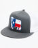 Image #1 - Lazy J Ranch Men's Texas Cow Patch Mesh-Back Ball Cap, Grey, hi-res