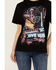 Image #3 - Idyllwind Women's Howdy Darlin Short Sleeve Boyfriend Graphic Tee, Black, hi-res
