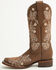 Image #3 - Circle G Women's Floral Embroidered Western Boots - Square Toe, Brown, hi-res