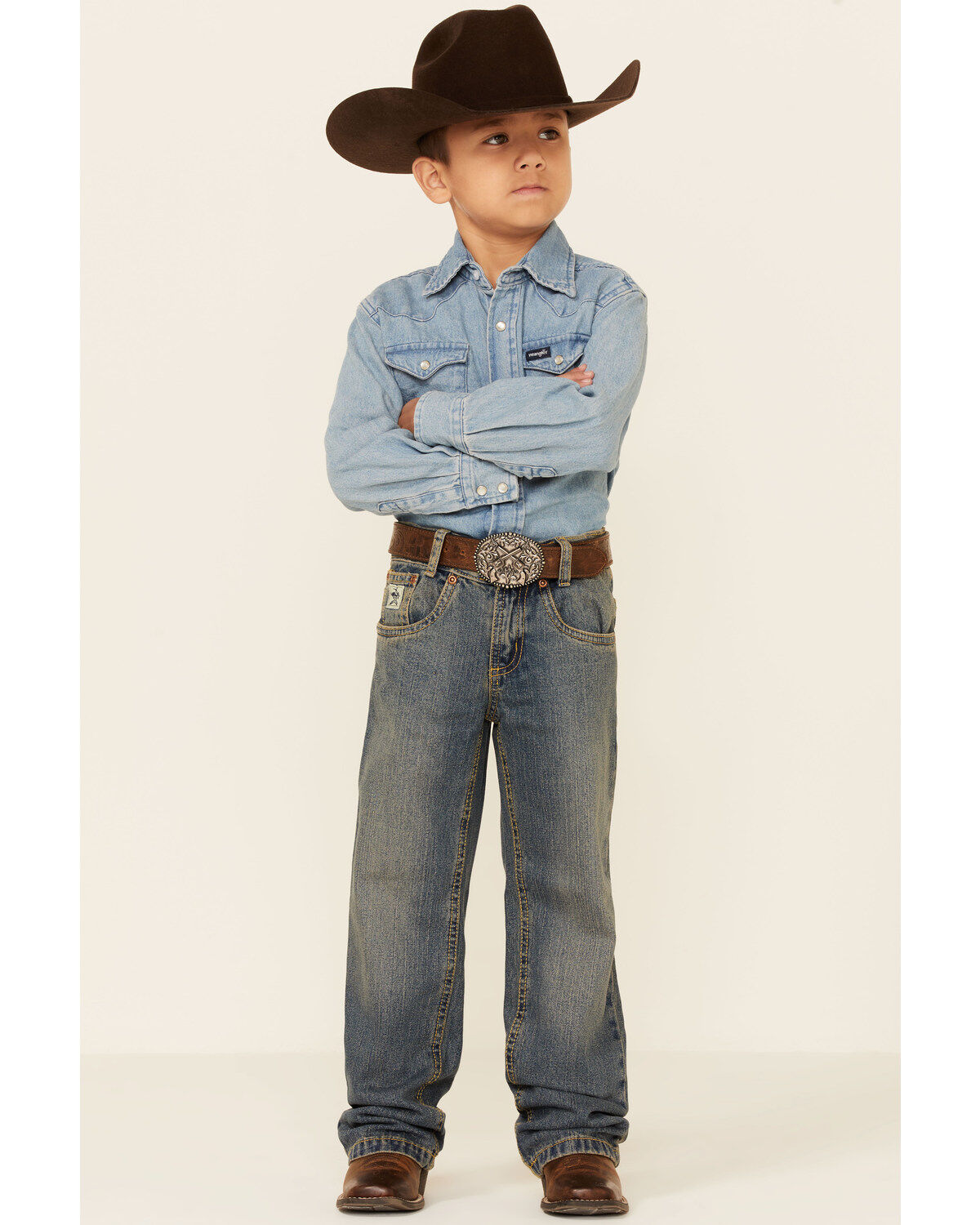 Image #1 - Cinch Little Boy's Low Rise Slim Fit Jeans, , hi-res
