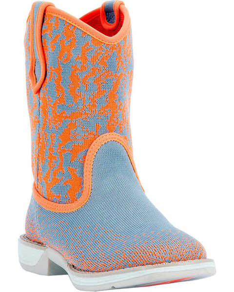 Image #1 - Laredo Kids' Comet Performair Western Boots, Orange, hi-res