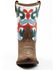 Image #4 - Laredo Women's Western Fashion Boots - Snip Toe, Cream/brown, hi-res