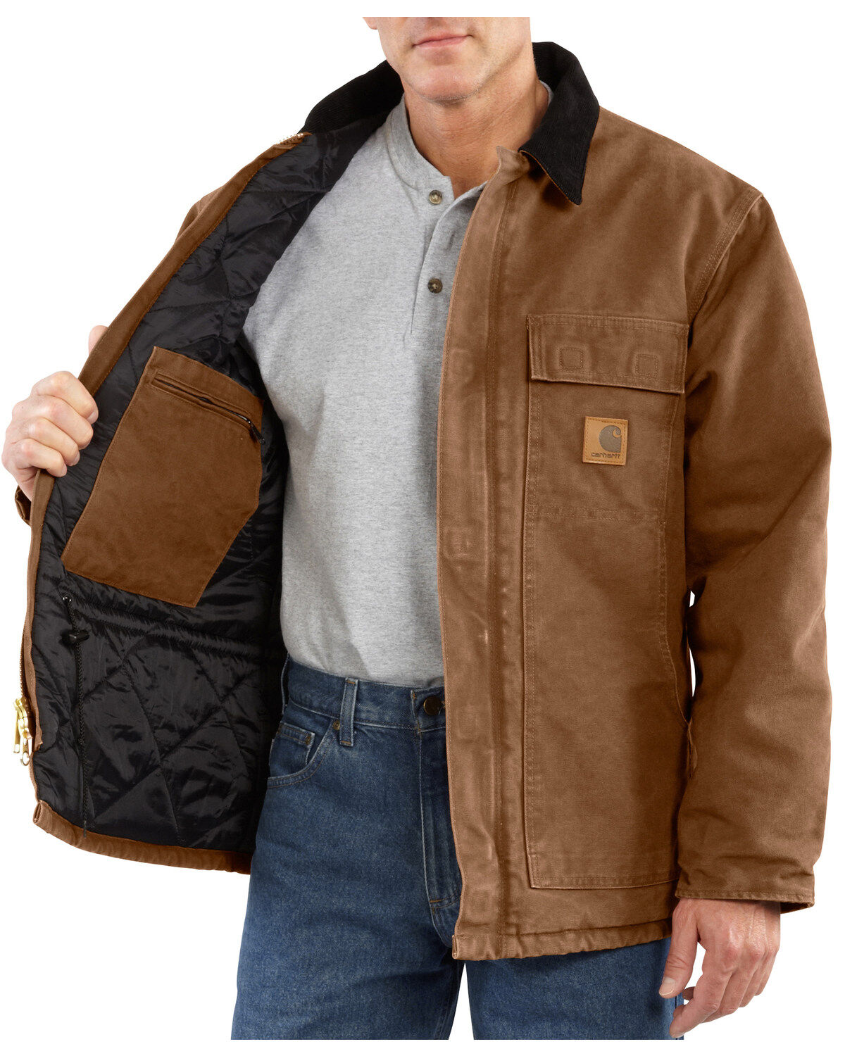 Carhartt men's clearance sandstone traditional coat
