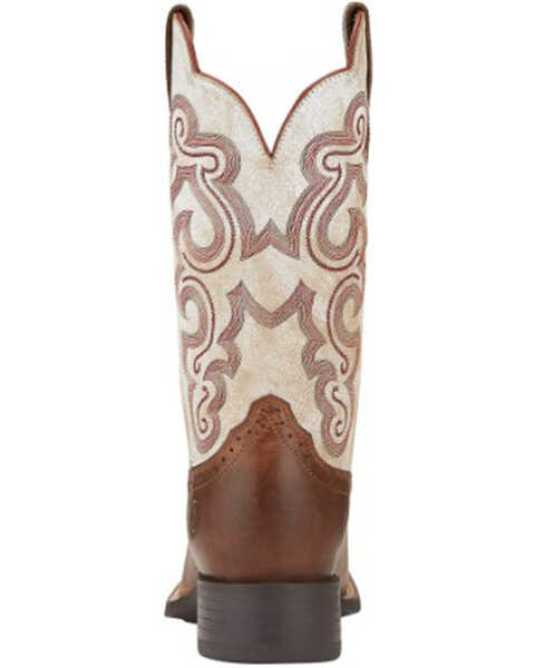 Ariat Women's Quickdraw Cowgirl Boots - Square Toe, Brown, hi-res