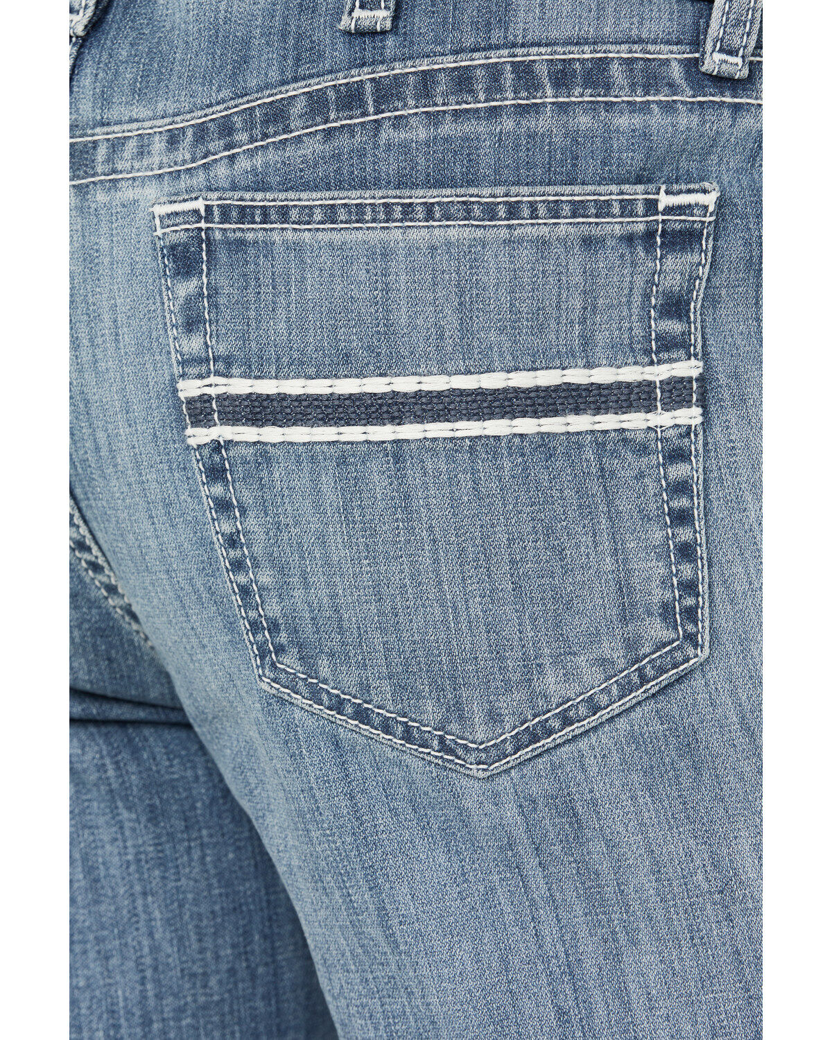 Product Name:  Cinch Men's White Label Medium Stonewash Relaxed Straight Stretch Performance Denim Jeans
