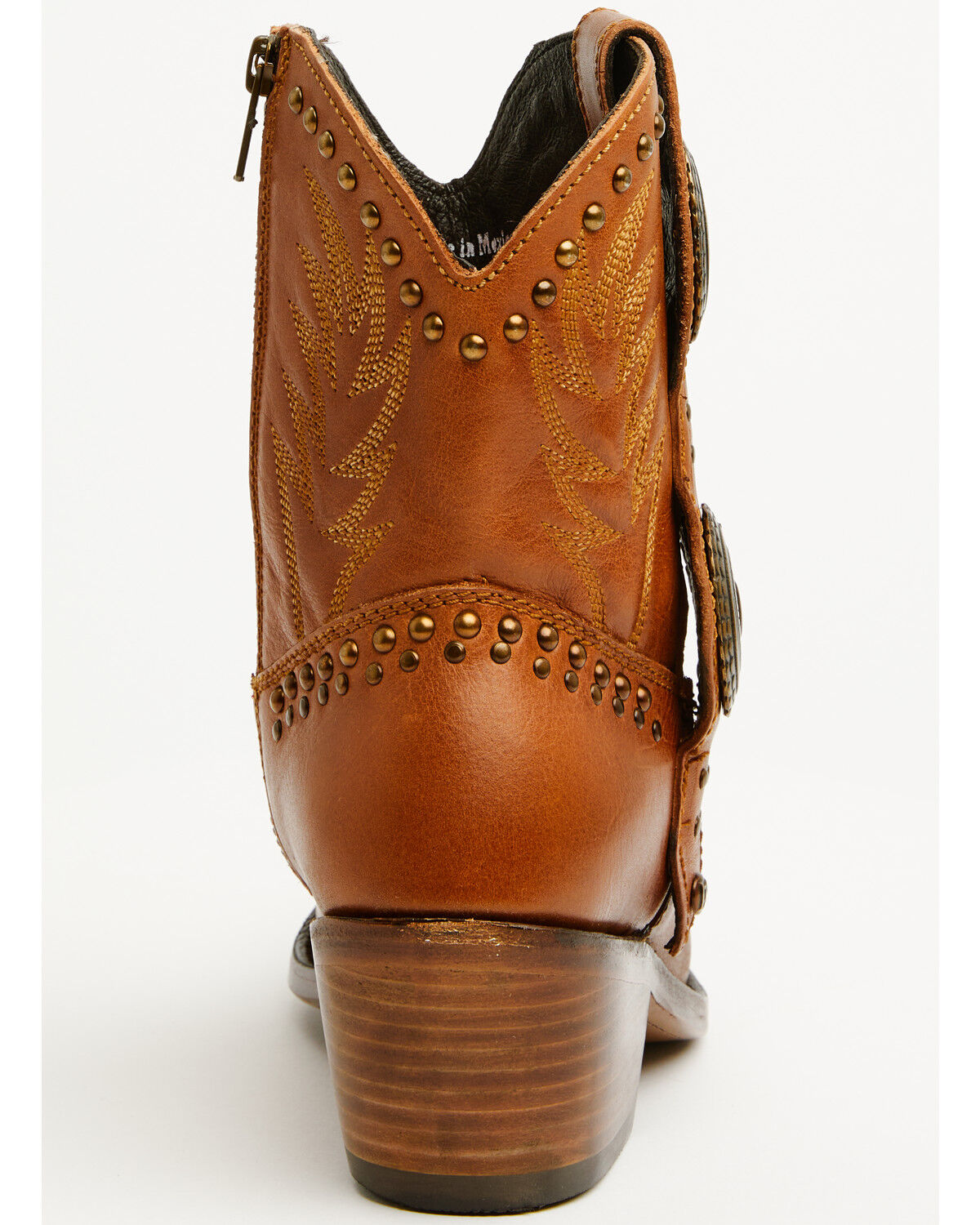 Image #5 - Liberty Black Women's Shirley Concho Western Booties - Snip Toe, Tan, hi-res