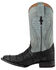 Image #3 - Ferrini Men's Ostrich Patch Exotic Western Boots, Black, hi-res