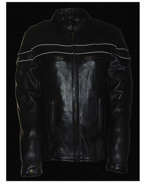 Image #2 - Milwaukee Leather Women's Sporty Scooter Crossover Leather Jacket, Black, hi-res