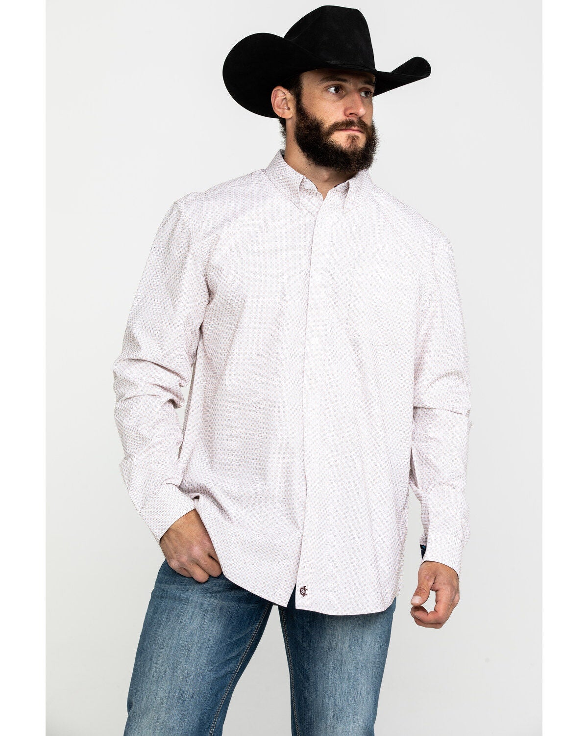 Image #5 - Cody James Core Men's Dolores Check Plaid Long Sleeve Western Shirt, , hi-res