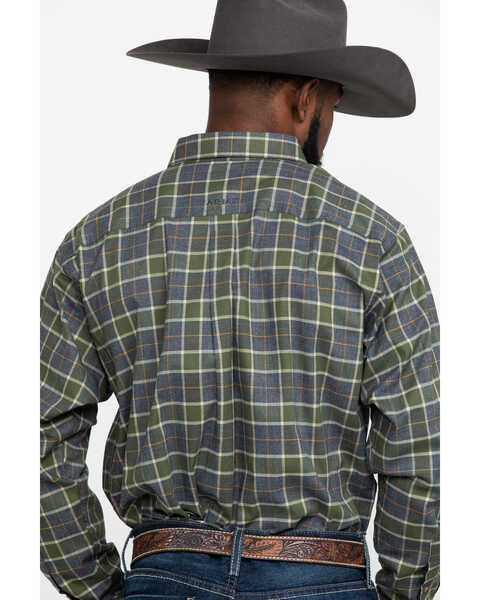 Image #5 - Ariat Men's Eldridge Performance Flannel Long Sleeve Western Shirt , , hi-res