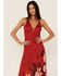 Free People Women's Get To You Floral Print Maxi Dress, Red, hi-res