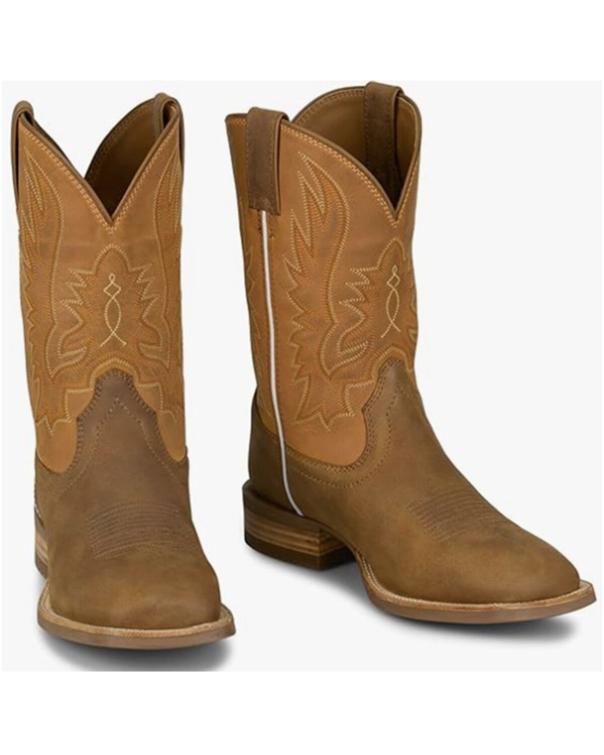 Image #3 - Justin Men's Rustle Performance Western Boots - Broad Square Toe, Rust Copper, hi-res