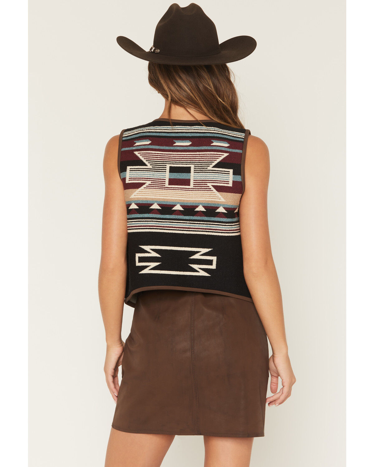 Product Name:  Shyanne Women's Simon Southwestern Print Reversible Button-Down Vest