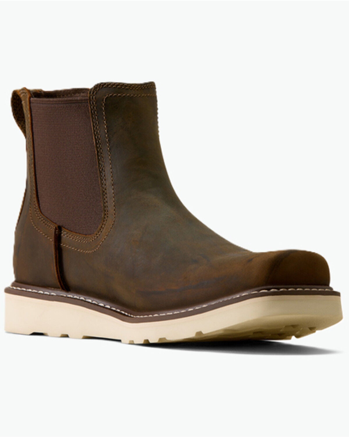 Ariat Men's Rambler Recon Chelsea Boots - Broad Square Toe, Brown, hi-res