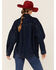 Levi's Women's My Vibe Dark Denim Shirt Jacket, Blue, hi-res